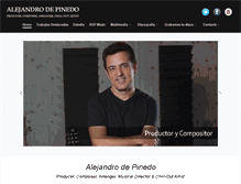 Tablet Screenshot of alejandrodepinedo.com